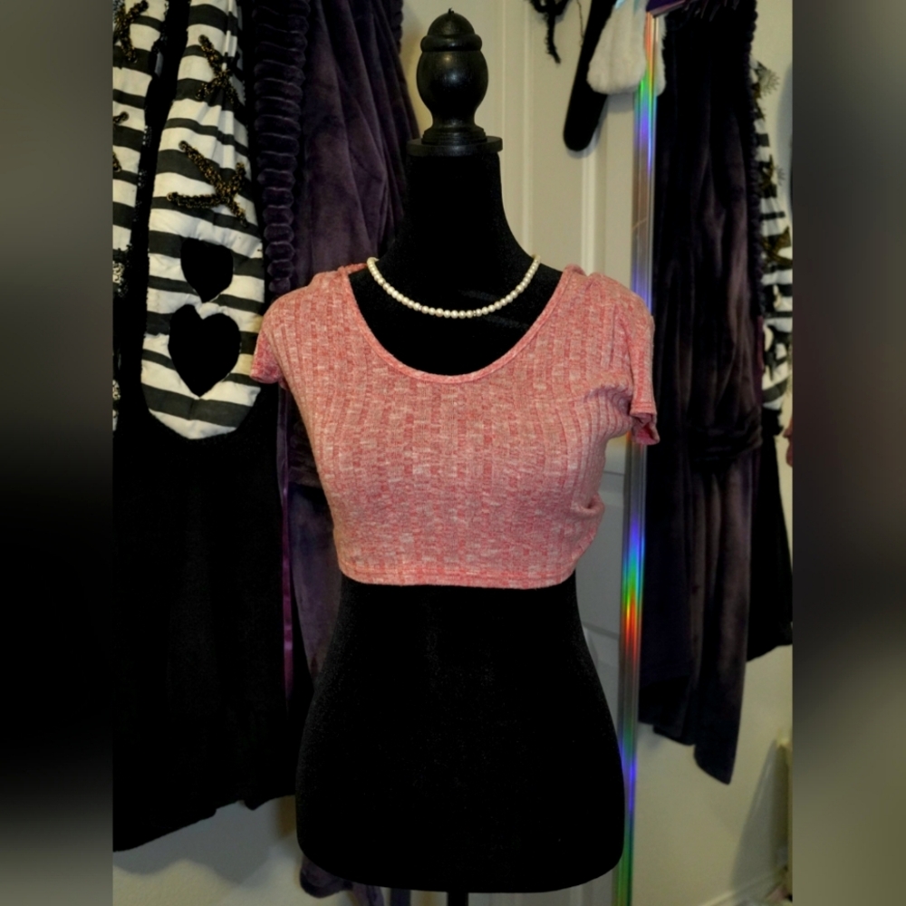 Kate USA S Pink Hoodie Crop Top